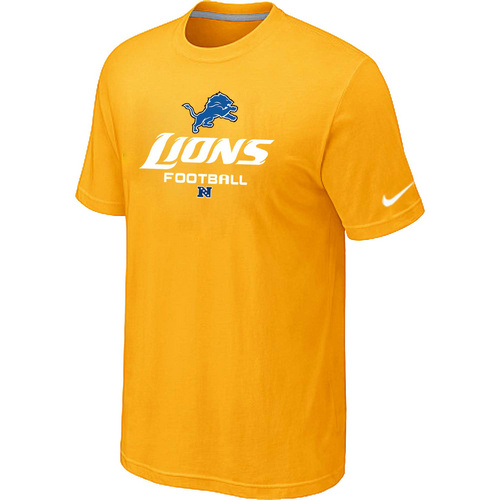 Nike Detroit Lions Critical Victory NFL T-Shirt - Yellow